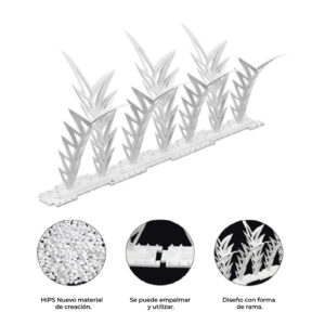 Púas decorativas para espantar palomas